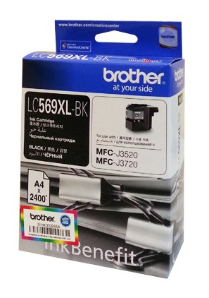 Картридж струйный Brother LC569XLBK черный для Brother MFC-J3720 (2400стр.)