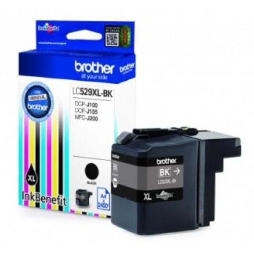 Картридж струйный Brother LC529XLBK черный для Brother DCP-J100/J105/J200 (2400стр.)