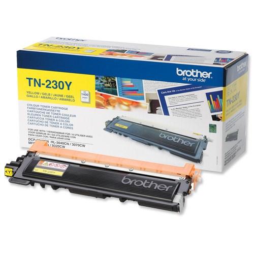 Тонер Картридж Brother TN230Y желтый для Brother DCP-9010/HL-3040 (1400стр.)