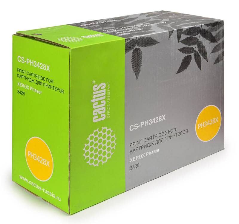 Тонер Картридж Cactus CS-PH3428X 106R01246 черный для Xerox Phaser 3428 (8000стр.)