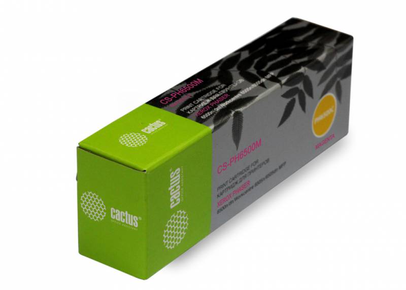 Тонер Картридж Cactus CS-PH6500M 106R01602 пурпурный для Xerox Phaser 6500/WorkCentre 6505 (2500стр.)