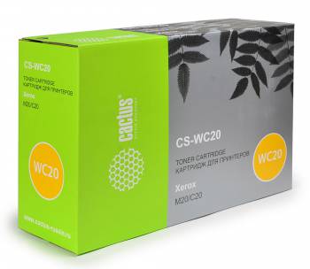 Тонер Картридж Cactus CS-WC20 106R01048 черный для Xerox WorkCentre M20/ CopyCentre C20 (8000стр.)