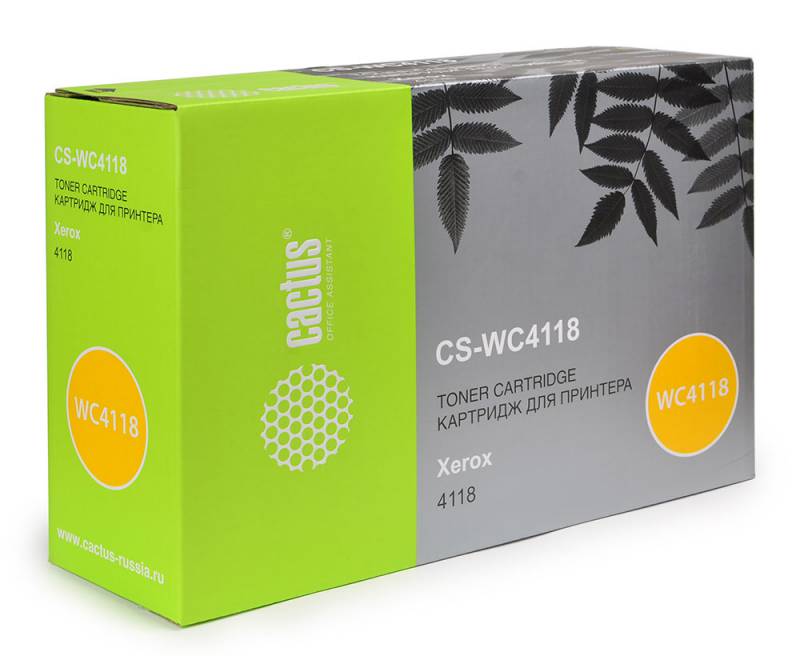 Тонер Картридж Cactus CS-WC4118 006R01278 черный для Xerox WorkCentre 4118 (8000стр.)