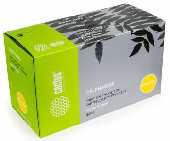 Тонер Картридж Cactus CS-PH3420X 106R01034 черный для Xerox Phaser 3420 (8000стр.)