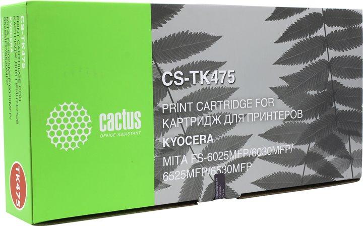 Тонер Картридж Cactus CS-TK475 черный для Kyocera FS-6025/B/6030 (15000стр.)