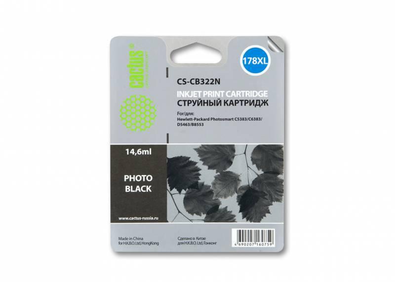 Картридж Cactus CS-CB322N(CS-CB322) №178XL фото черный для HP