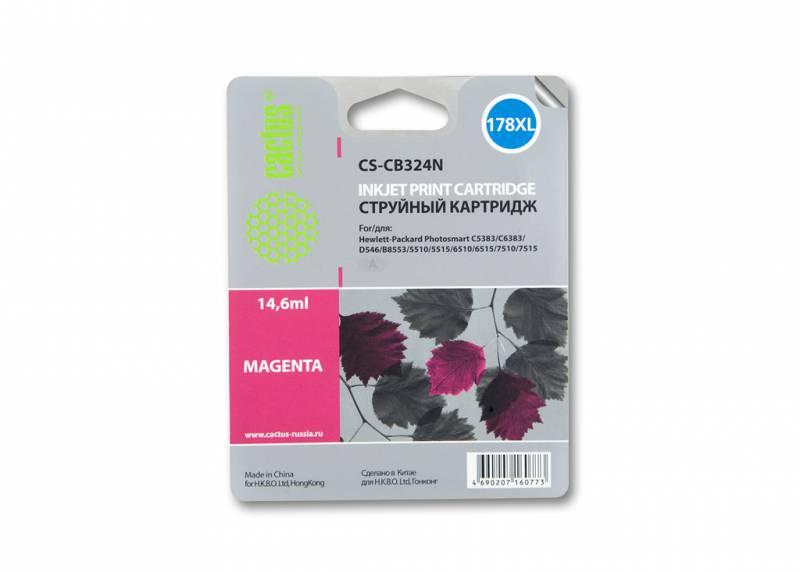 Картридж Cactus CS-CB324N(CS-CB324) №178XL пурпурный для HP