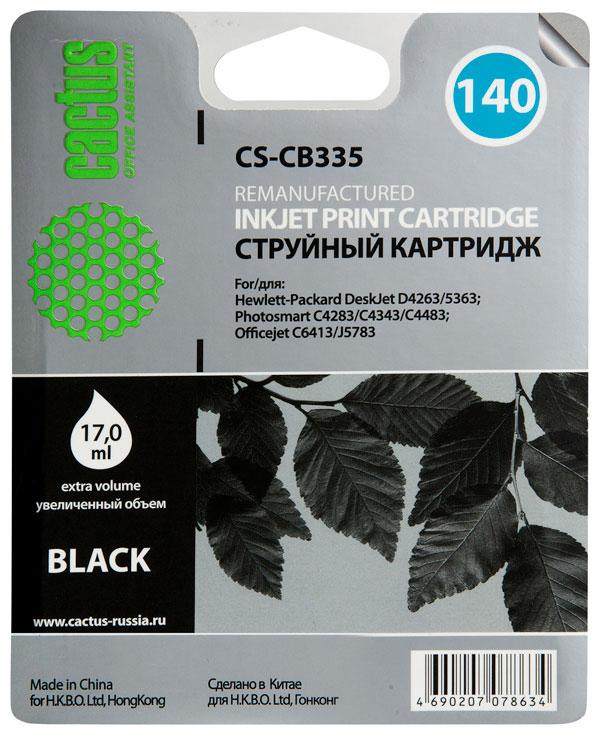 Картридж Cactus CS-CB335 №140 черный для HP