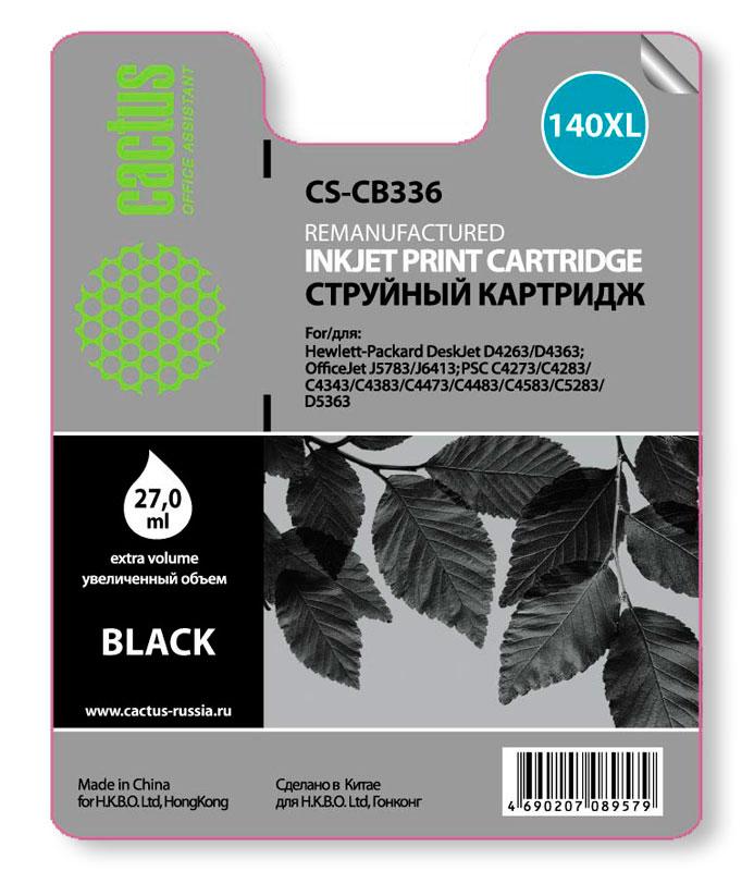 Картридж Cactus CS-CB336 №140XL черный для HP