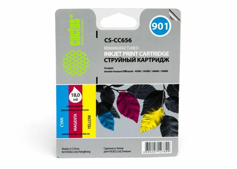 Картридж Cactus CS-CC656 №901 многоцветный для HP