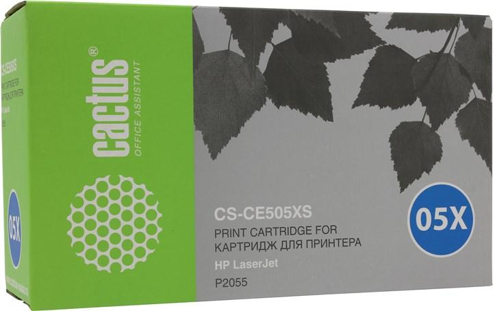 Тонер Картридж Cactus CS-CE505XS черный для HP
