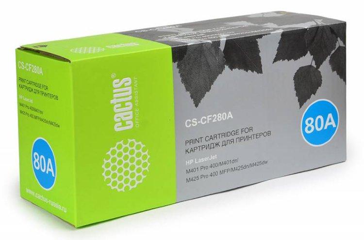 Тонер Картридж Cactus CS-CF280AS черный для HP
