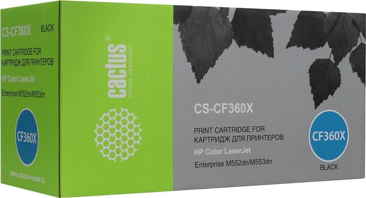Тонер Картридж Cactus CS-CF360X черный для HP