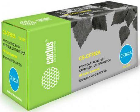 Тонер Картридж Cactus CS-CF362A желтый для HP