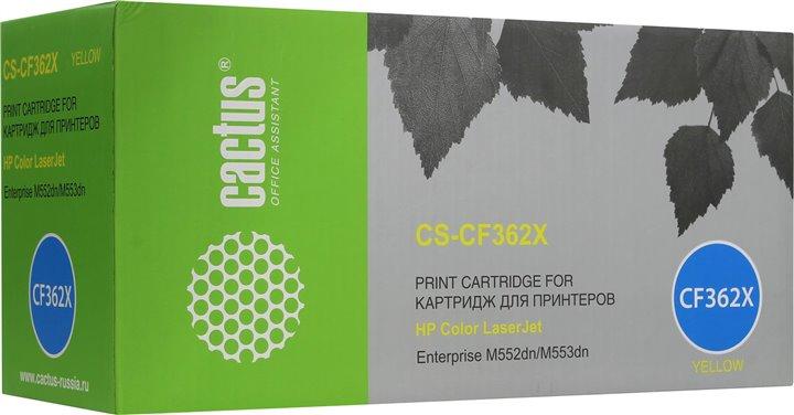 Тонер Картридж Cactus CS-CF362X желтый для HP