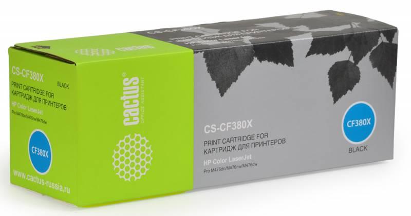 Тонер Картридж Cactus CS-CF380X черный для HP