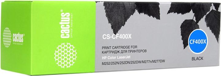 Тонер Картридж Cactus CS-CF400X черный для HP