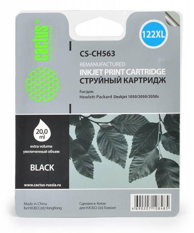 Картридж Cactus CS-CH563 №122XL черный для HP