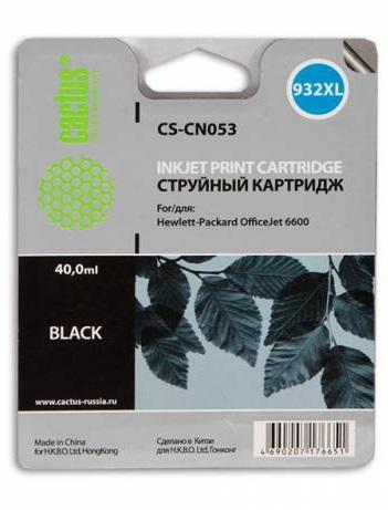 Картридж Cactus CS-CN053 №932 черный для HP