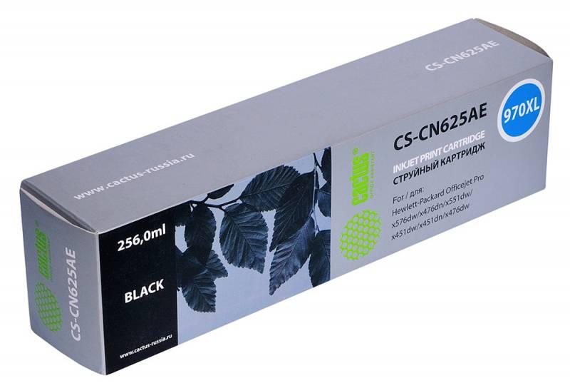 Картридж Cactus CS-CN625AE №970XL черный для HP