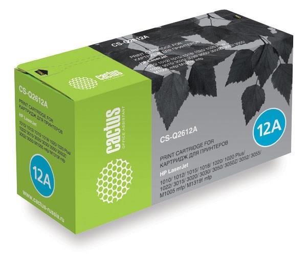 Тонер Картридж Cactus CS-Q2612AS черный для HP