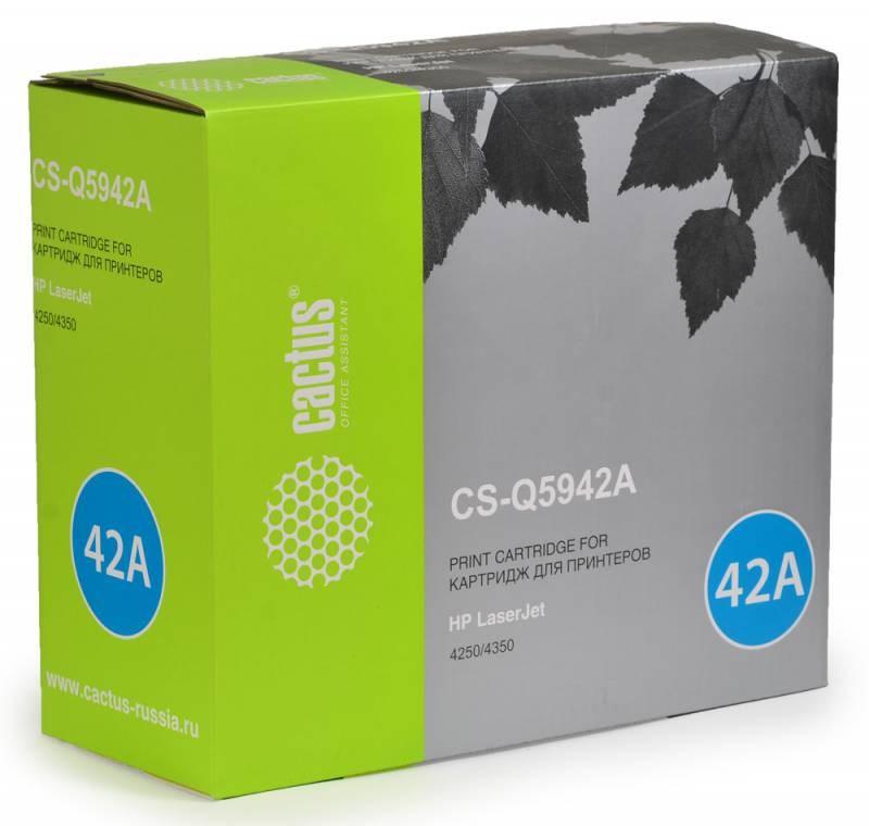 Тонер Картридж Cactus CS-Q5942A черный для HP