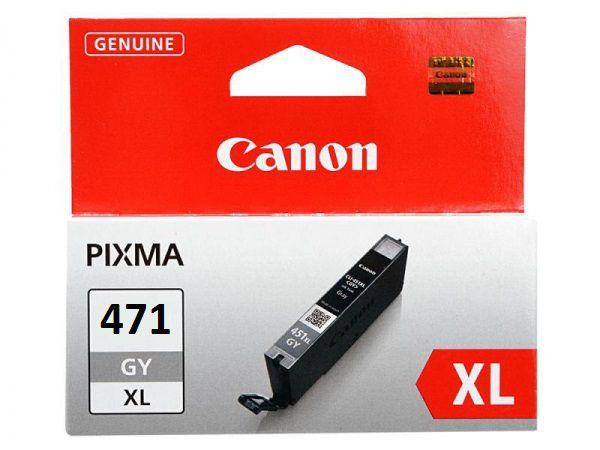 Картридж струйный Canon CLI-471XLGY 0350C001 серый для Canon Pixma MG5740/MG6840/MG7740