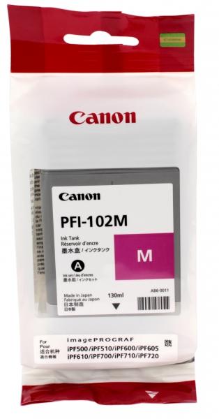 Картридж струйный Canon PFI-102M 0897B001 пурпурный для Canon iP F510/605/610