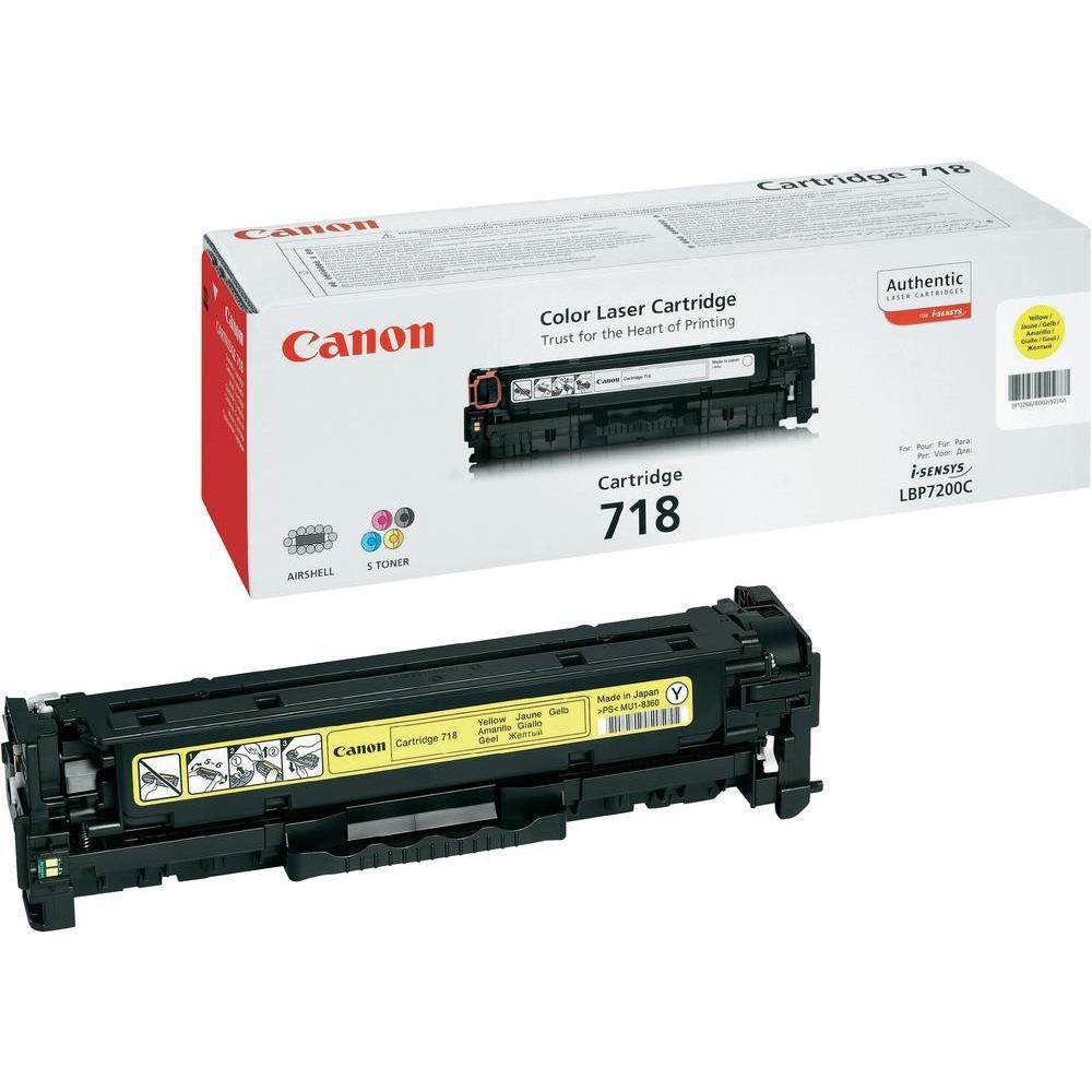 Тонер Картридж Canon 718Y 2659B002 желтый для Canon LBP7200/MF8330/8350 (2900стр.)