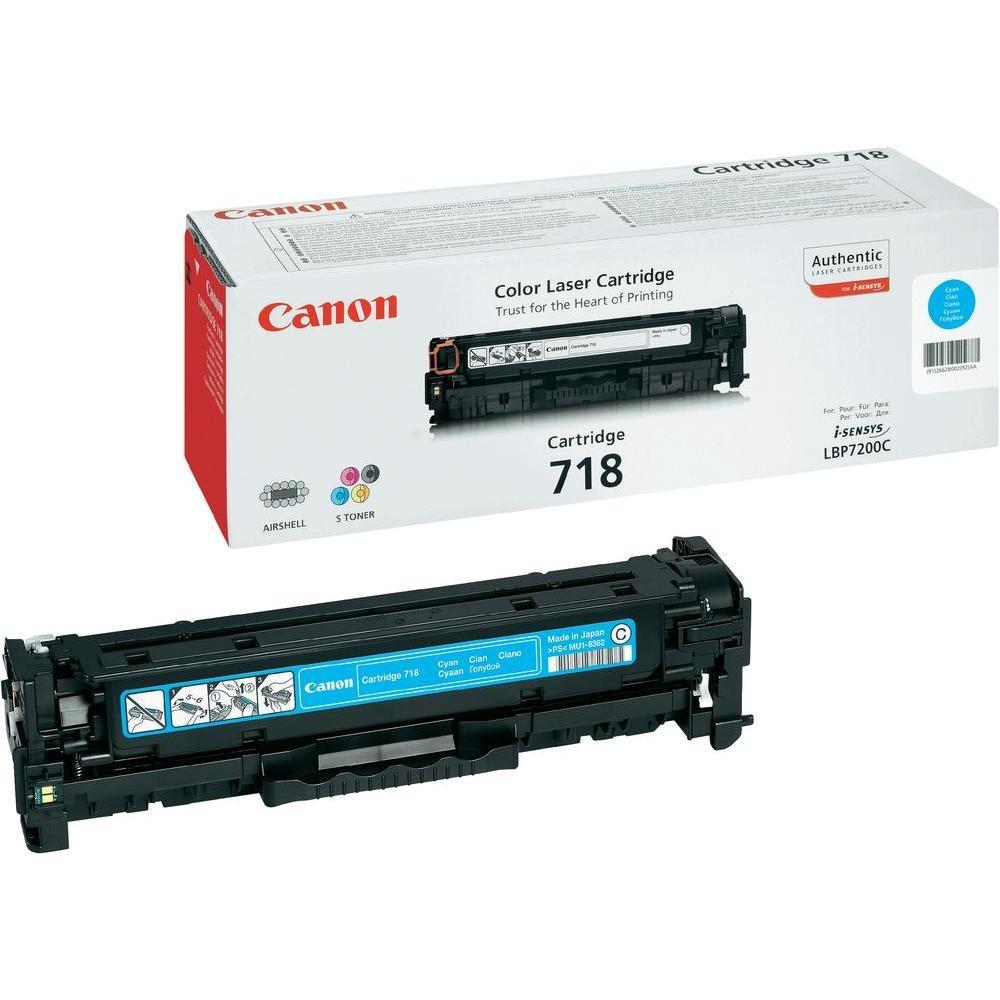 Тонер Картридж Canon 718C 2661B002 голубой для Canon LBP7200/MF8330/8350 (2900стр.)