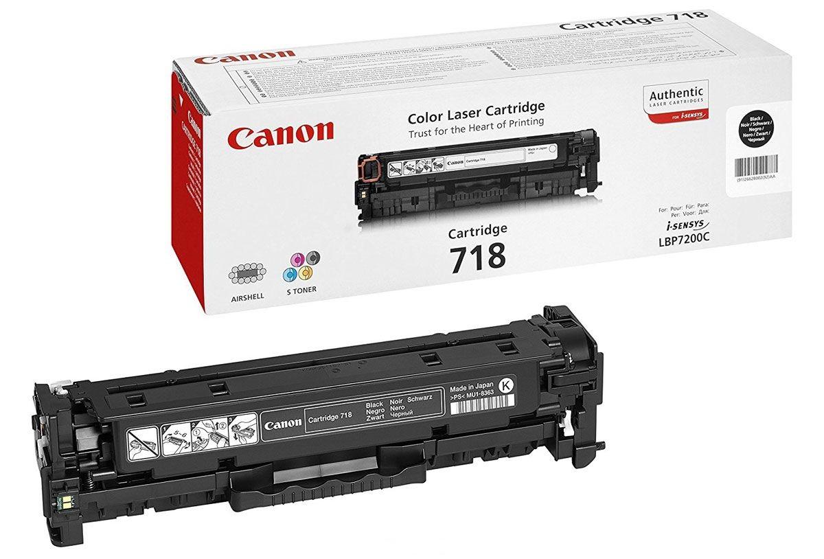 Тонер Картридж Canon 718BK 2662B002 черный для Canon LBP7200/MF8330/8350 (3400стр.)