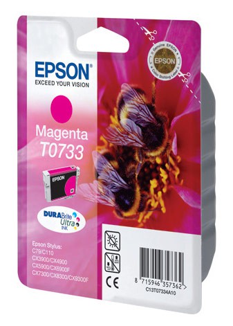 Картридж струйный Epson T0733 пурпурный для Epson С79/СХ3900/4900/5900
