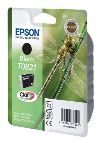 Картридж струйный Epson C13T11214A10/C13T08214 черный для Epson R270/290/RX590