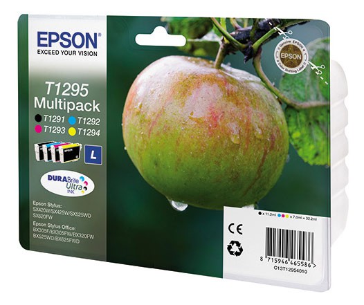 Картридж струйный Epson C13T12954010 черный/голубой/пурпурный/желтый набор карт. для Epson Stylus SX420W/SX425W/SX525WD/SX620FW/B42WD/BX305F/BX305FW/BX320FW/BX525WD/BX625FWD/BX925FWD