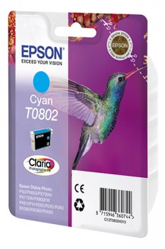 Картридж струйный Epson C13T08024011 голубой для Epson Stylus Photo P50/PX660/PX720WD (330стр.)