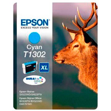 Картридж струйный Epson C13T13024010 голубой для Epson Stylus SX525WD/SX535WD/St Of B42WD/BX320FW/BX625FWD/BX635FWD/WF-7015/7515/7525
