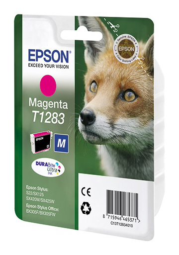 Картридж струйный Epson C13T12834011 пурпурный для Epson S22/SX125