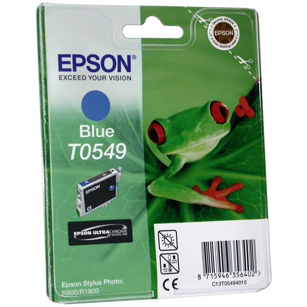 Картридж струйный Epson C13T054940 синий для Epson R800/1800