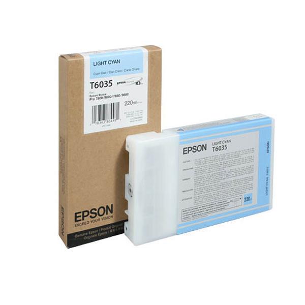 Картридж струйный Epson C13T603500 светло-голубой для Epson Stylus Pro 7800/9800/7880/9880 (220мл)