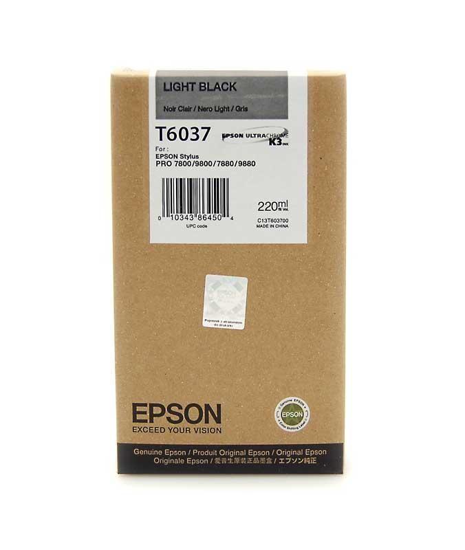 Картридж струйный Epson C13T603700 серый для Epson Stylus Pro 7800/9800/7880/9880 (220мл)