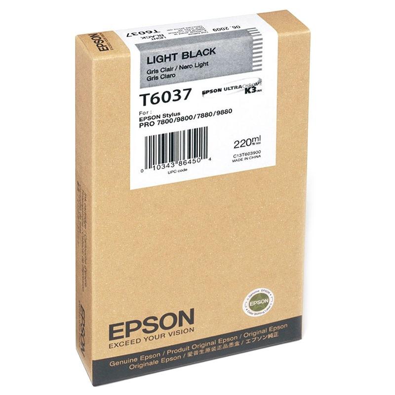 Картридж струйный Epson C13T603900 светло-серый для Epson Stylus Pro 7800/9800/7880/9880 (220мл)