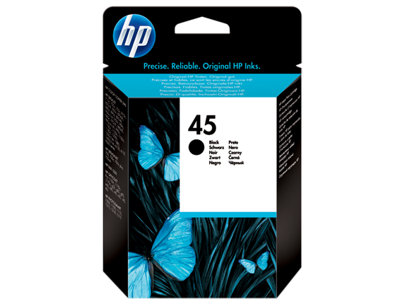 Картридж струйный HP №45 51645GE черный для HP DeskJet 7xxC/815C/880C/895C/9xxC/112xC/1220/6122/6127 (490стр.)