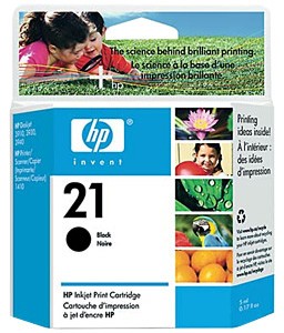 Картридж струйный HP 21 C9351AE черный