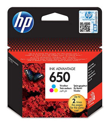 Картридж струйный HP 650 CZ102AE многоцветный для HP DeskJet IA 2515/2516 (200стр.)