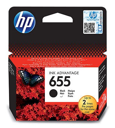 Картридж струйный HP 655 CZ109AE черный для HP DeskJet IA 3525/4615/4625/5525/6525 (550стр.)