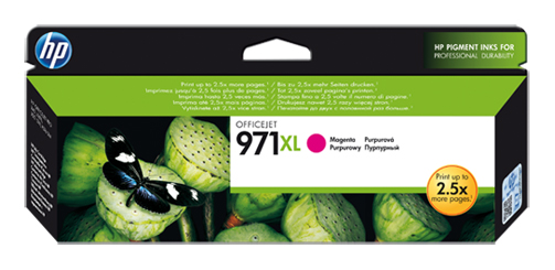 Картридж струйный HP 971XL CN627AE пурпурный для HP OfficeJet Pro X476dw/X576dw/X451dw/X551dw (6600стр.)