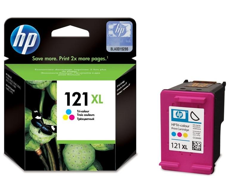 Картридж струйный HP №121XL CC644HE многоцветный для HP F4283/D2563 (440стр.)