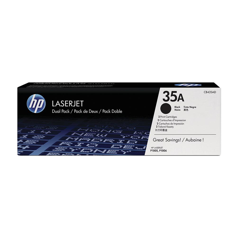 Тонер Картридж HP 35A CB435AF черный x2уп. для HP LaserJet P1005/P1006 (3000стр.)