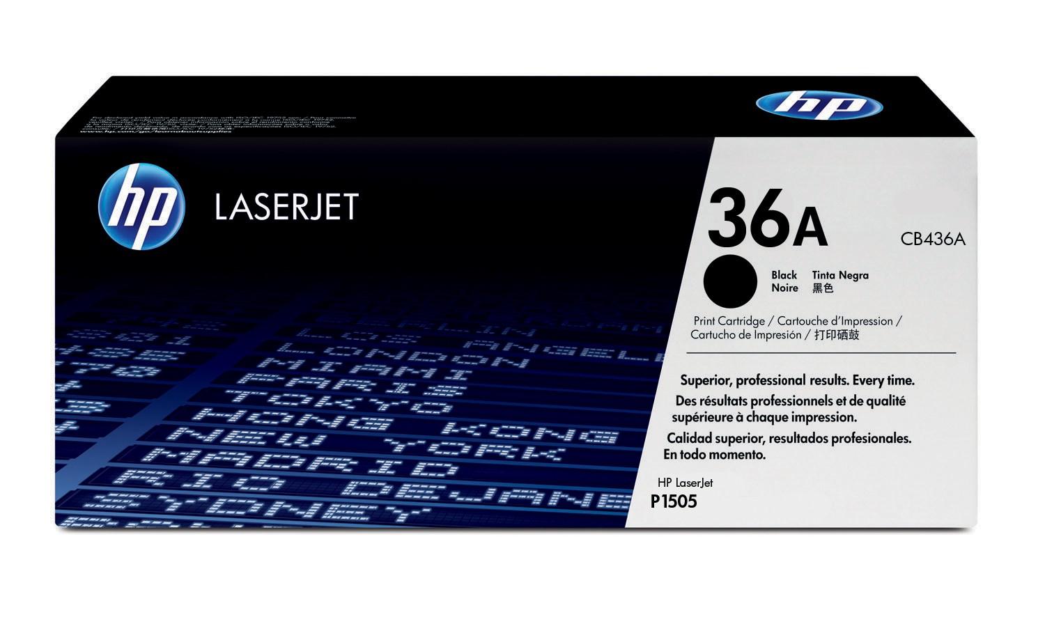 Тонер Картридж HP 36A CB436A черный