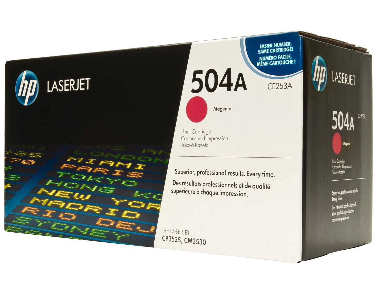 Тонер Картридж HP 504A CE253A пурпурный для HP CM3530/CP3525 (7000стр.)